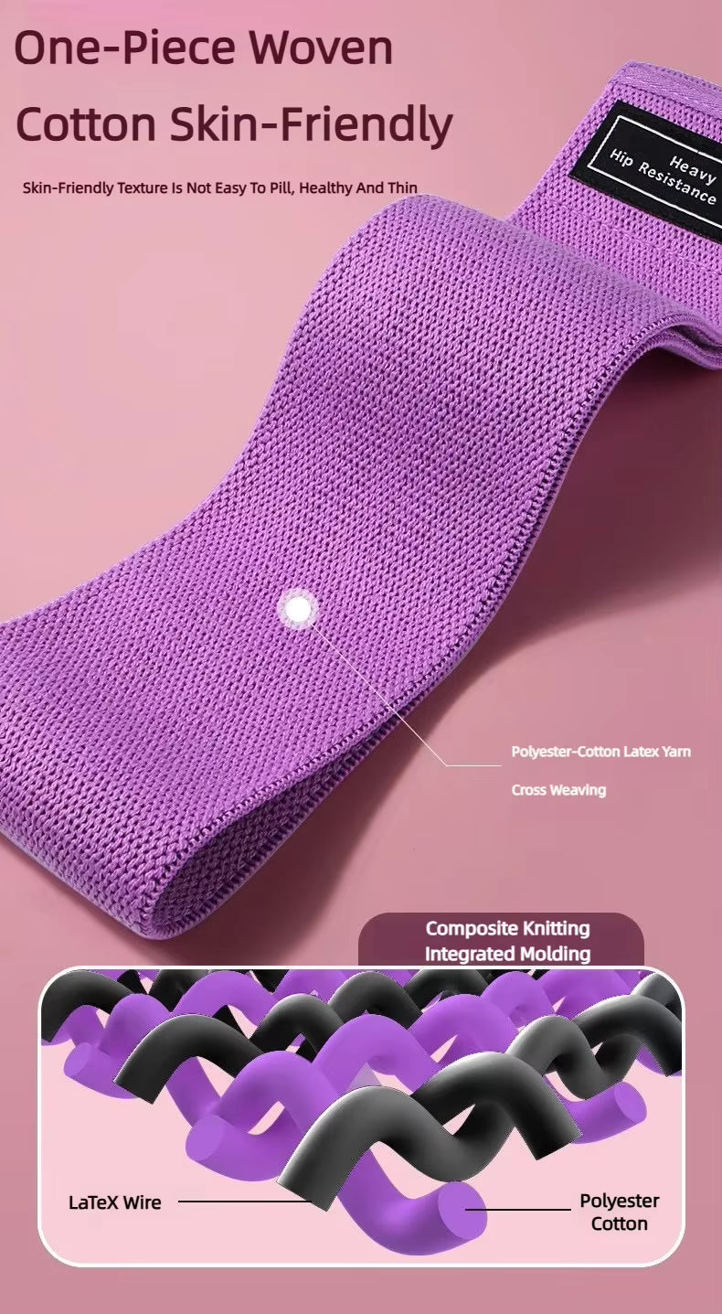 3 db-os szövet alapú  guggolószalagok, csípő-, popsi-, far-, comb-